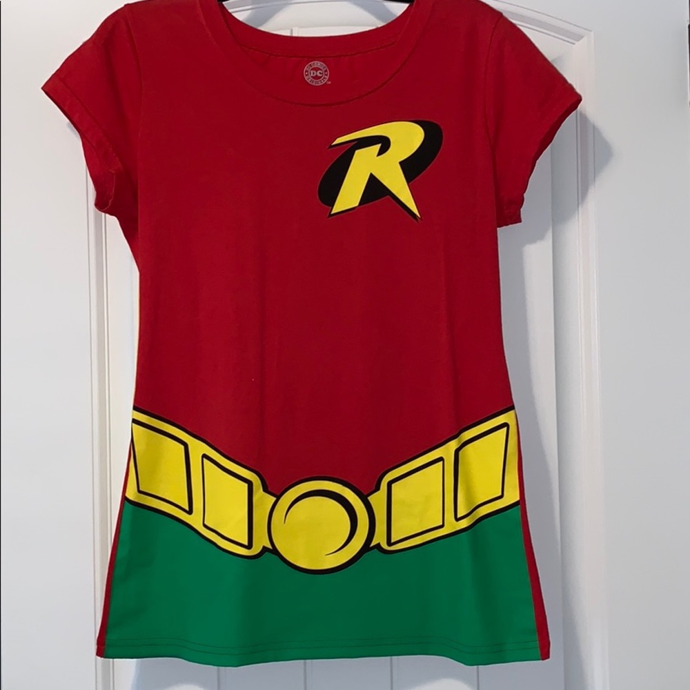 DC Comics Original Robin costume T-shirt NWOT